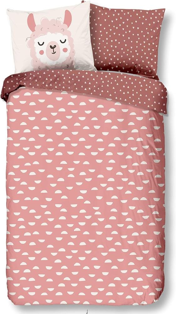 Muller Textiel Lama Bettbezug- Pink - 120 x 150 cm Rosa Bild 1