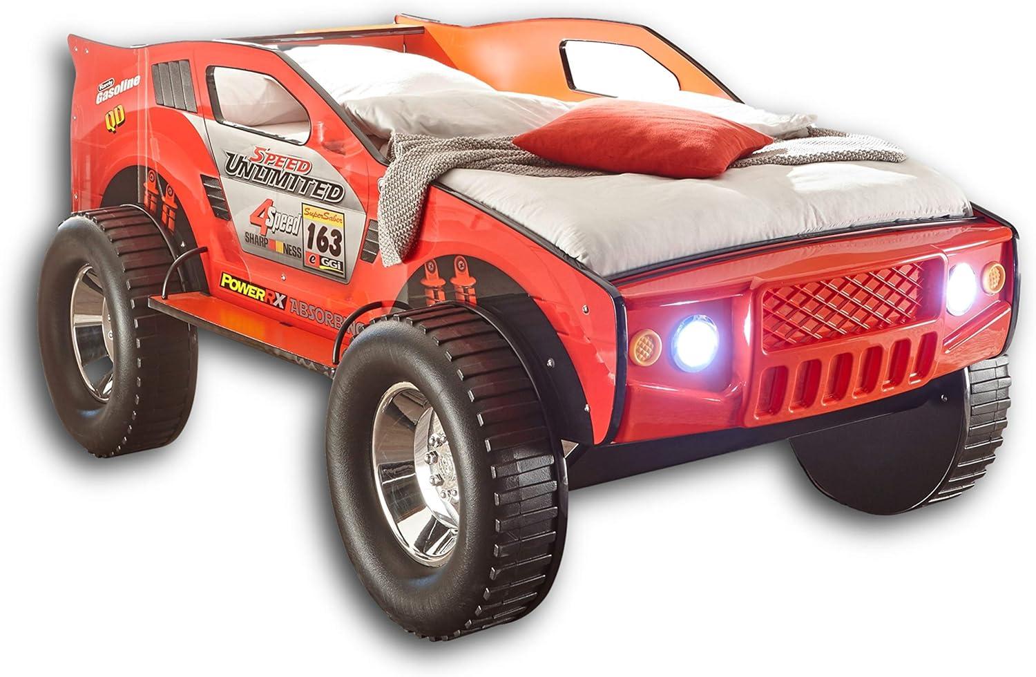 Bega 'SUV' Autobett rot, 90x200 cm, inkl. Beleuchtung Bild 1
