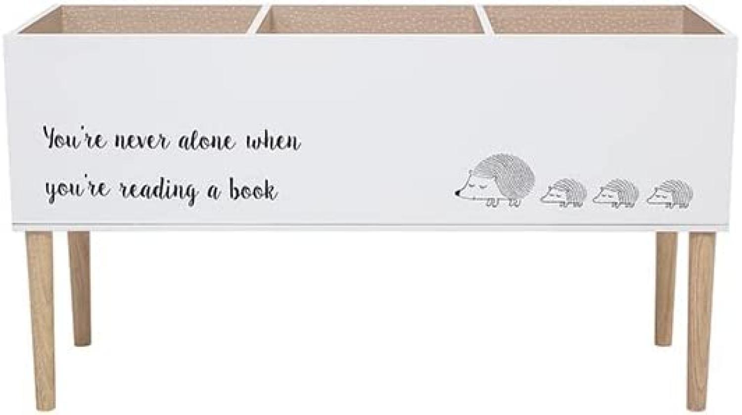 Freistehendes Bücherregal für Kinder in Weiß aus Holz Bild 1