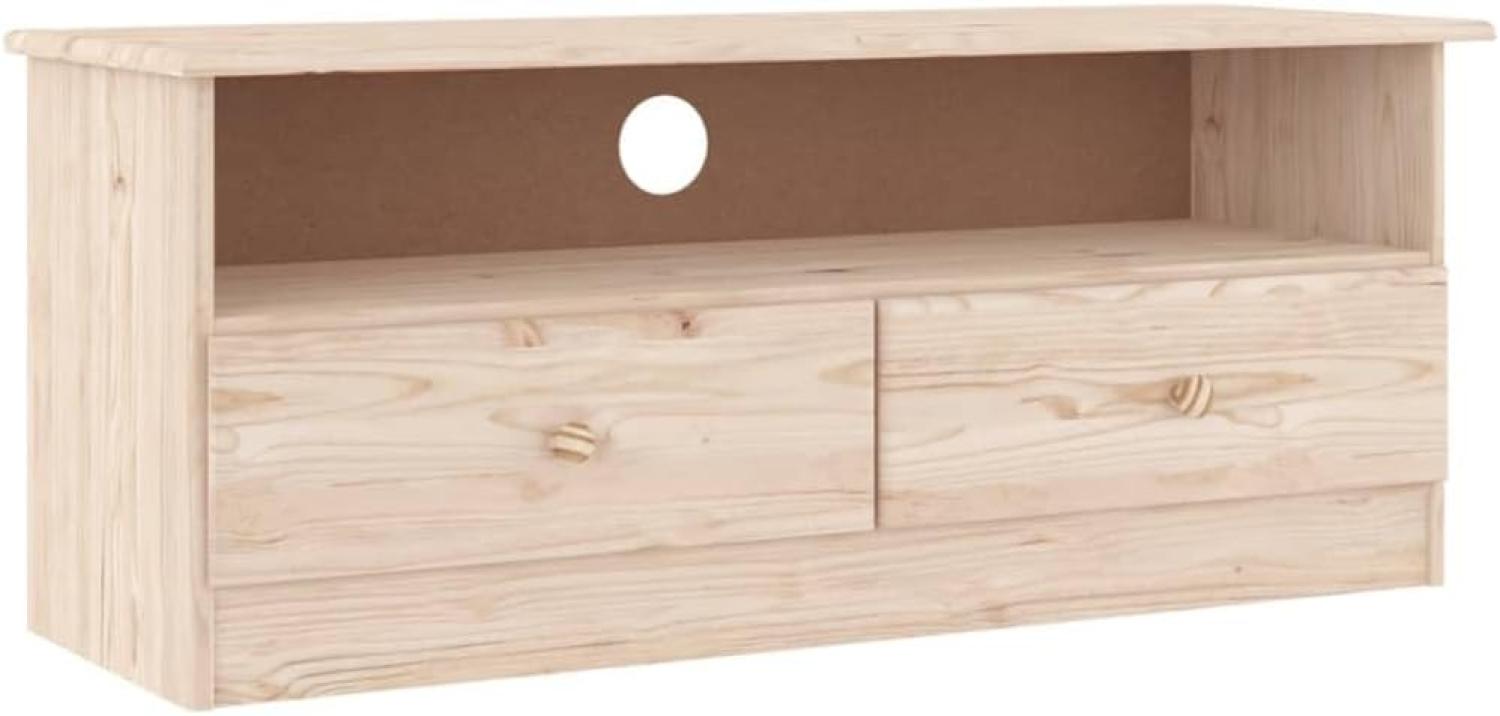 vidaXL TV-Schrank mit Schubladen ALTA 100x35x41 cm Massivholz Kiefer Bild 1