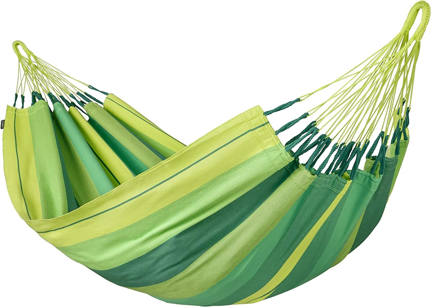 La Siesta Single-Hängematte MODESTA jungle grün Klassische Einzel-Hängematte aus Bio-Baumwolle Bild 1