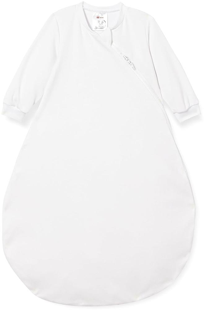Sterntaler Leichter Schlafsack für Babys, Mit Ärmeln, Reißverschluss, Größe: 62, Weiß Bild 1