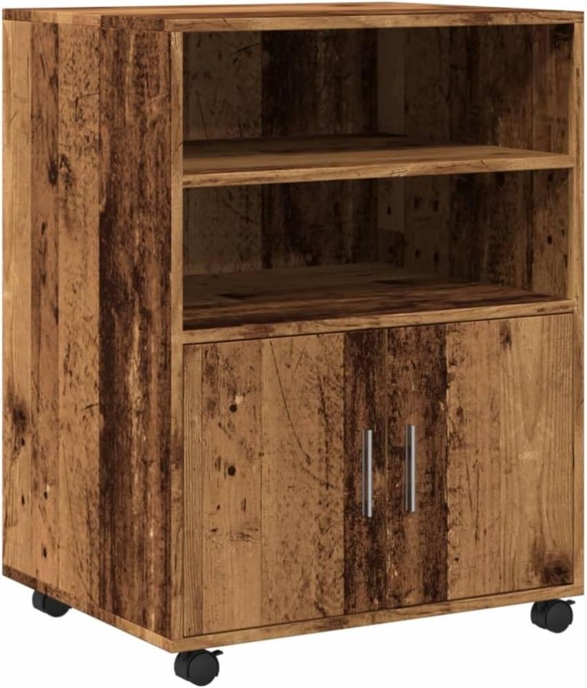 Rollschrank Altholz-Optik 60x48x81 cm Holzwerkstoff 853171 Bild 1