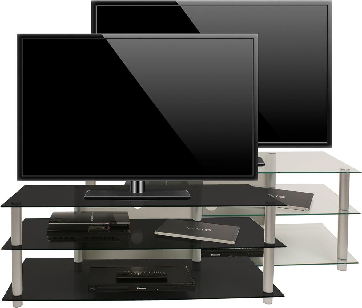 VCM LCD LED TV Rack Zumbo 110 Klarglas Bild 1