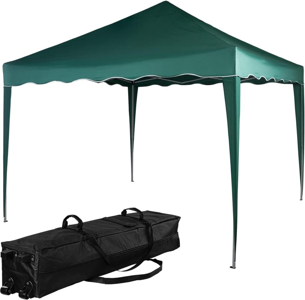 INSTENT® Pavillon "BASIC" 3x3,Trolley, Stahl, grün Bild 1