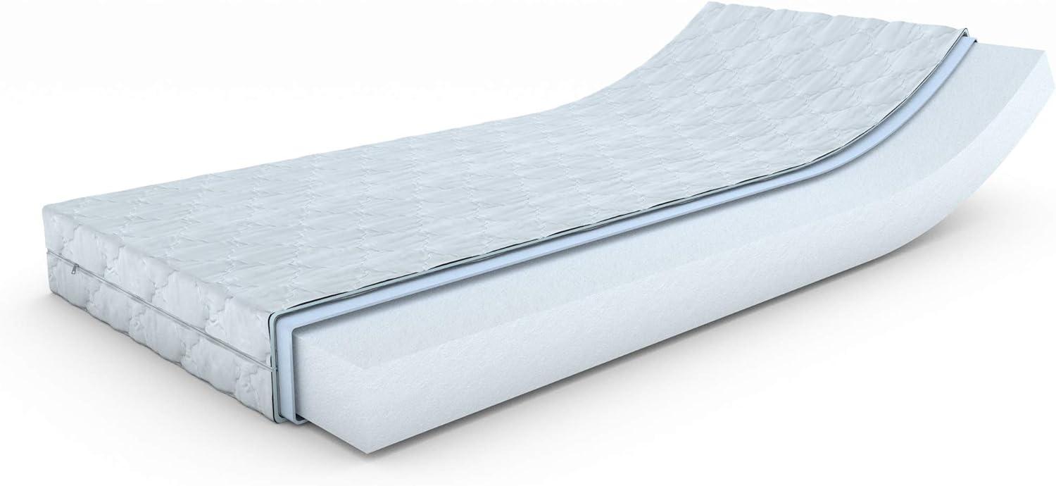 MSS® "Revasana Premium Matratze - H3-200x140 cm orthopädische/ohne Zonen Schaumstoff mit versteppten Klimafaserbezug Standard 100 by Oeko-TEX® geprüft / H3 Bild 1