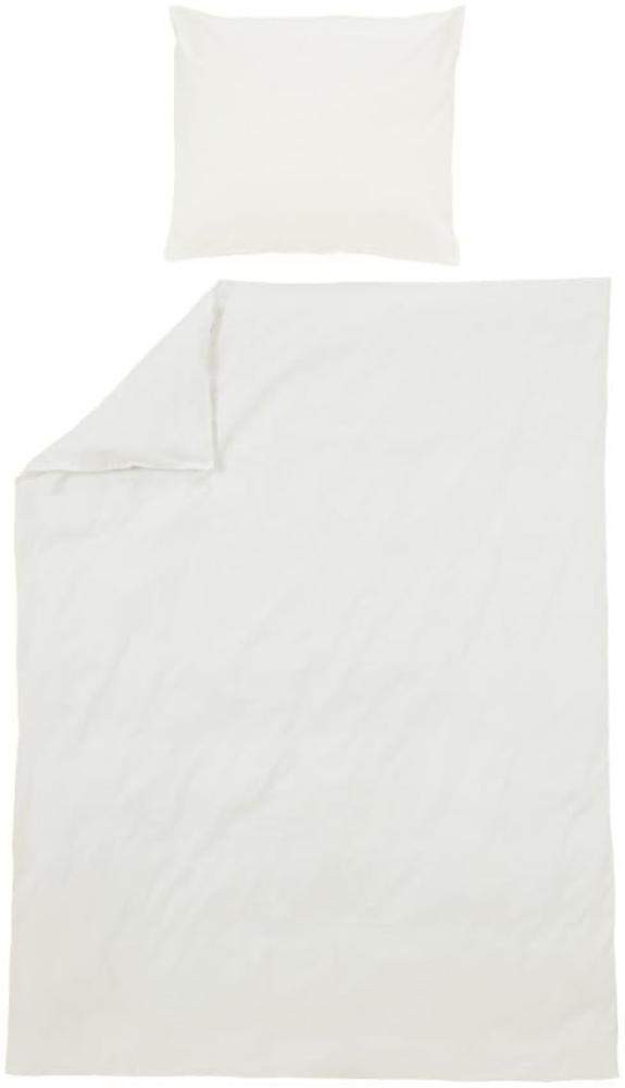 Meyco Uni Bettbezug Off White 140 x 200 / 220 cm Weiß Bild 1