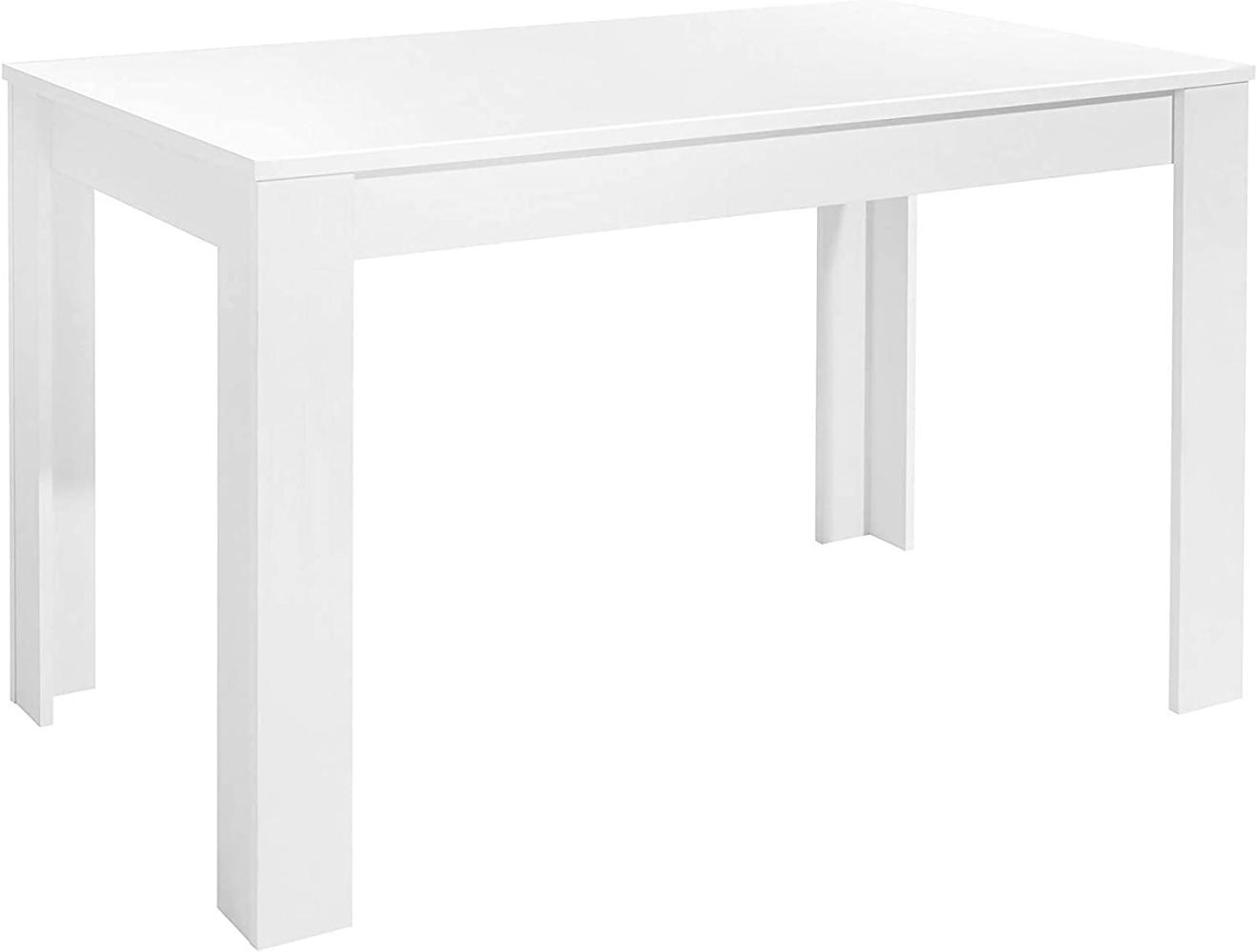 Homexperts ‘Nick' Tisch, Spanplatte, Weiß, 75 x 80 x 120 cm Bild 1