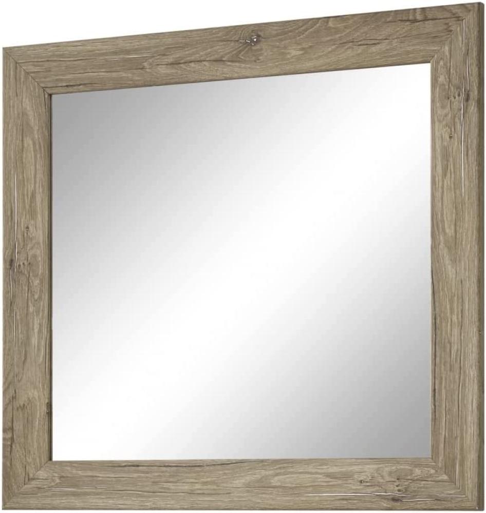 Garderobe Spiegel Wandspiegel Hängespiegel Diele ca. 80 x 75 cm Eiche dunkel Bild 1