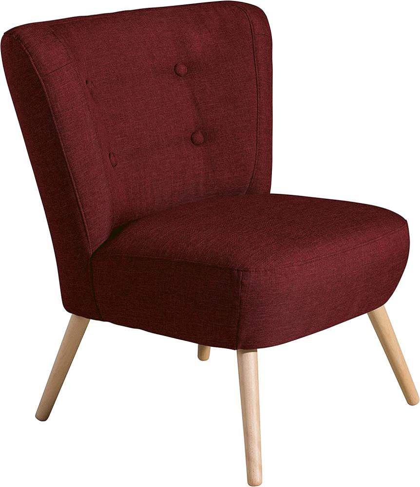 Neele Sessel Flachgewebe Rot Buche Natur Bild 1