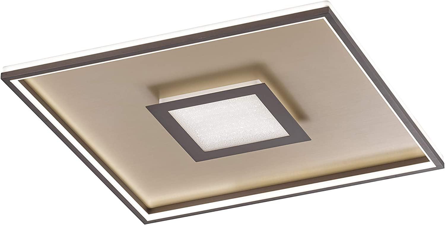 Fischer & Honsel 20642 LED Deckenleuchte Bug 45W rostfarben gold matt 60x60 cm dimmbar Bild 1