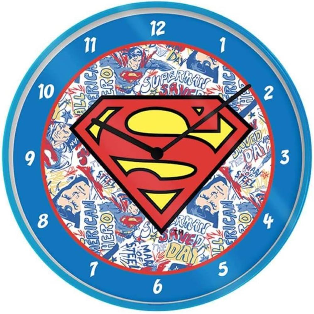 DC Comics Superman - Wanduhr "Logo" Bild 1