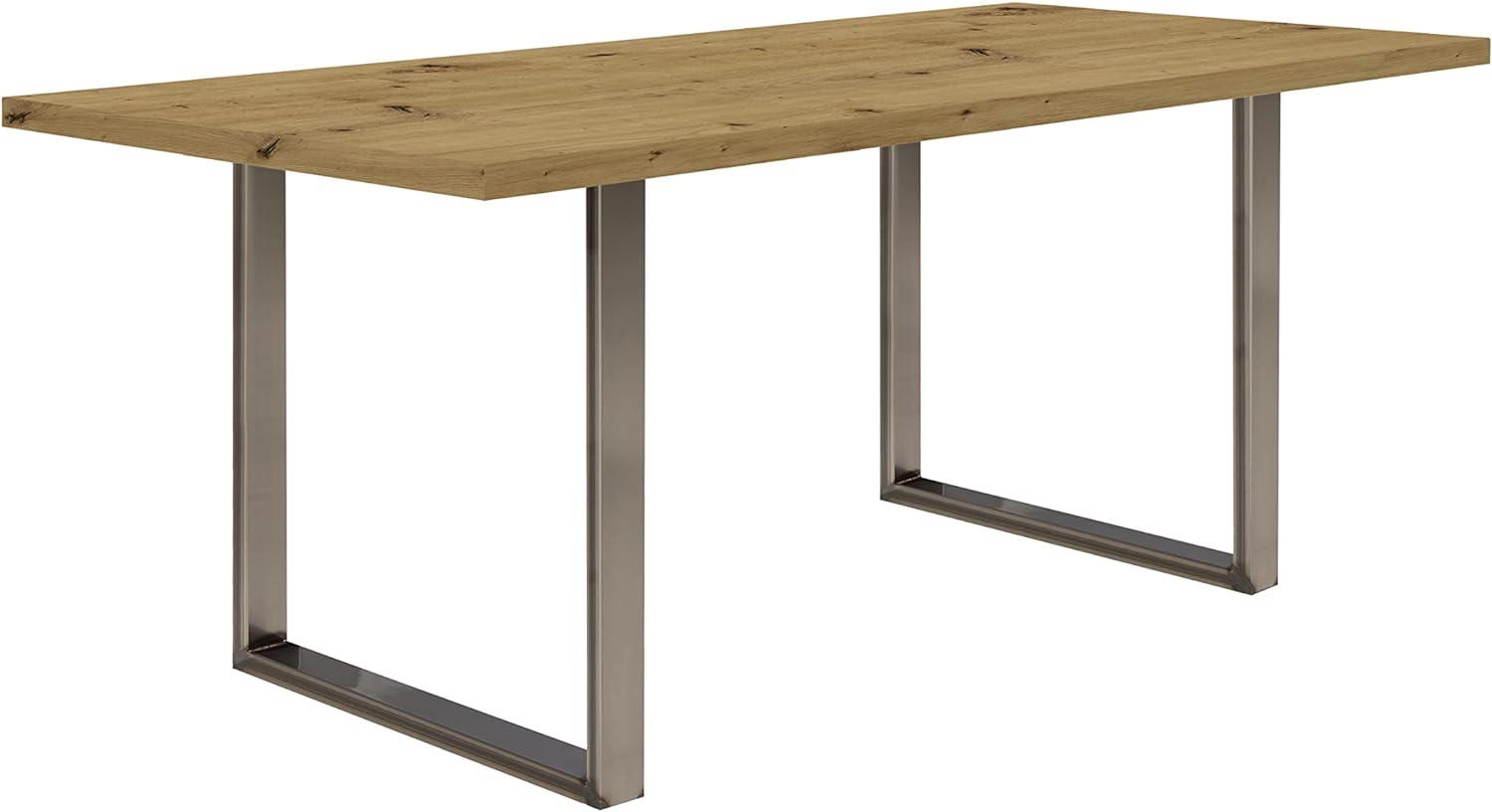 FORTE TABLES Tisch nicht ausziehbar, Holzwerkstoff, Artisan Eiche, 180 x 74. 7 x 90 cm Bild 1