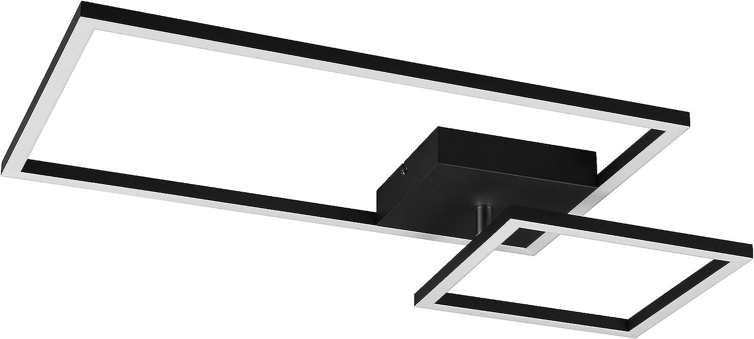 LED Deckenleuchte PADELLA Schwarz - dimmbar 63cm breit Neutralweiß Bild 1