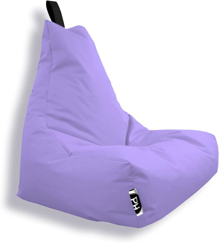 Patchhome Lounge Sessel XL Gamer Sessel Sitzsack Sessel Sitzkissen In & Outdoor geeignet fertig befüllt | XL - Flieder - in 2 Größen und 25 Farben Bild 1