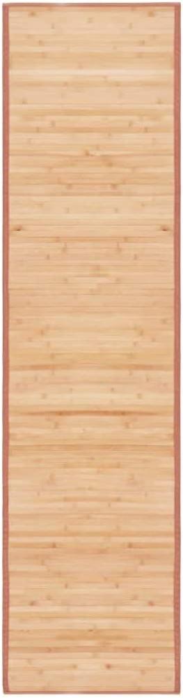 Teppich Bambus 80×300 cm Braun Bild 1