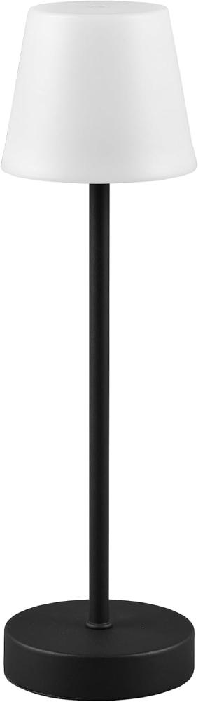 Akku Aussen Tischleuchte schwarz LED MARTINEZ Lampe USB Touch Dimmer ca. 39 cm Bild 1