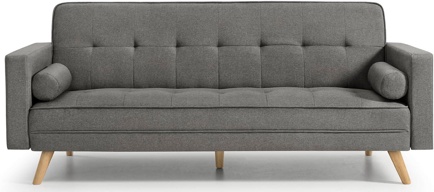 HOGAR24 ES Schlafsofa Mod. 846 | 3-Sitzer-Sofa | klick-Clac-System | Farbe Grau | Maße: 206 x 75 x 89 cm Bild 1