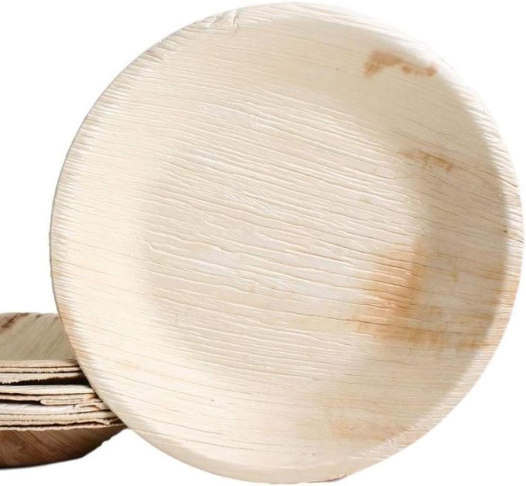 50x runder Teller aus Palmblatt Größe 23 cm Bild 1