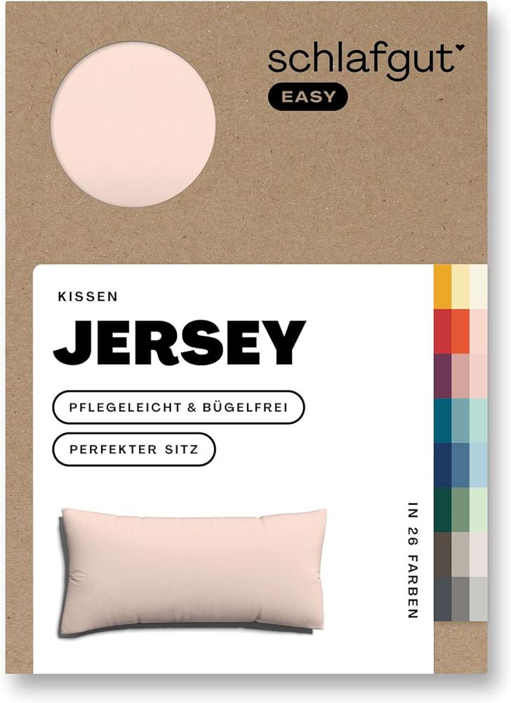Schlafgut Kissenbezug EASY Jersey | Kissenbezug einzeln 40x80 cm | red-light Bild 1