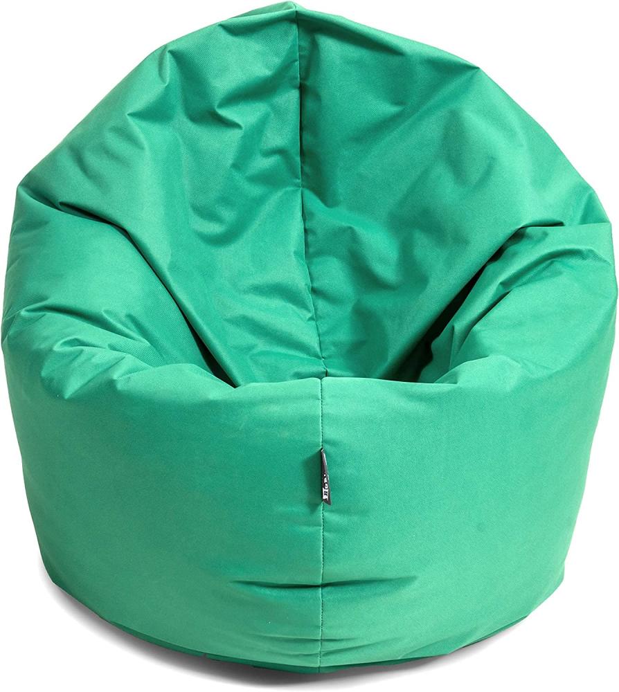 BubiBag Sitzsack für Erwachsene -Indoor Outdoor XL Sitzsäcke, Sitzkissen oder als Gaming Sitzsack, geliefert mit Füllung (125 cm Durchmesser, Pacific) Bild 1