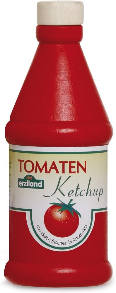Erzi Play Food – Pretend Play Supermarkt – Tomato Ketchup aus Holz Bild 1