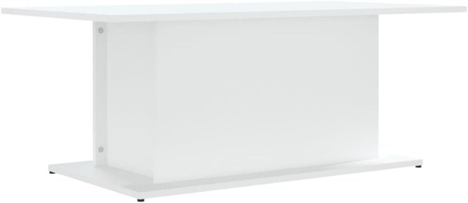 Couchtisch Weiß 102x55,5x40 cm Holzwerkstoff Bild 1