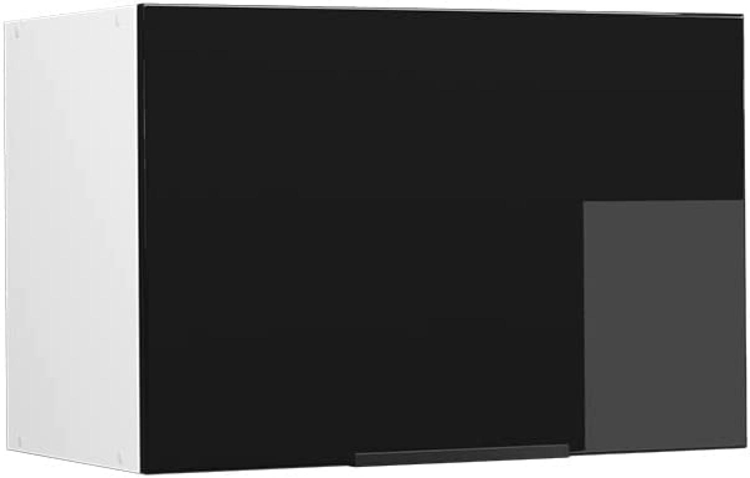 Vicco Hängeschrank Küchenschrank Küchenmöbel Fame-Line Weiß Schwarz 60 cm flach modern Hochglanz Bild 1