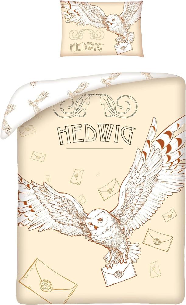 Harry Potter Hedwig Baby Bettwäsche Wendebettwäsche 100 x 135 cm Bild 1