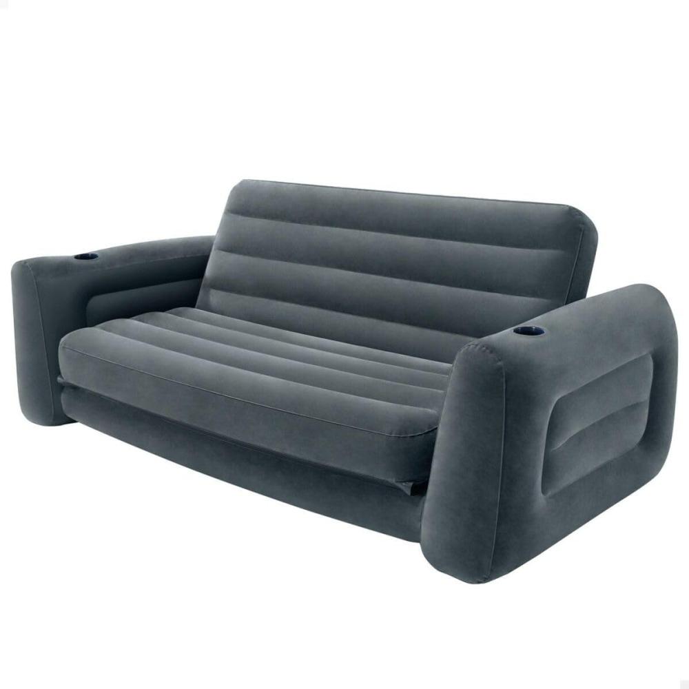 Intex Ausziehbares Sofa, Dunkelgrau, 66 x 203 x 231 cm (HxTxB) Bild 1