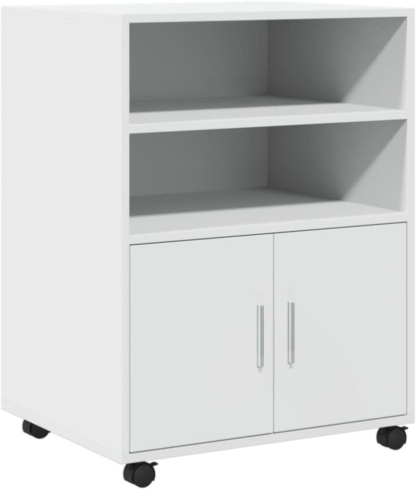 Rollschrank Braun Eichen-Optik 60X48X81 Cm Holzwerkstoff: Weiß Bild 1