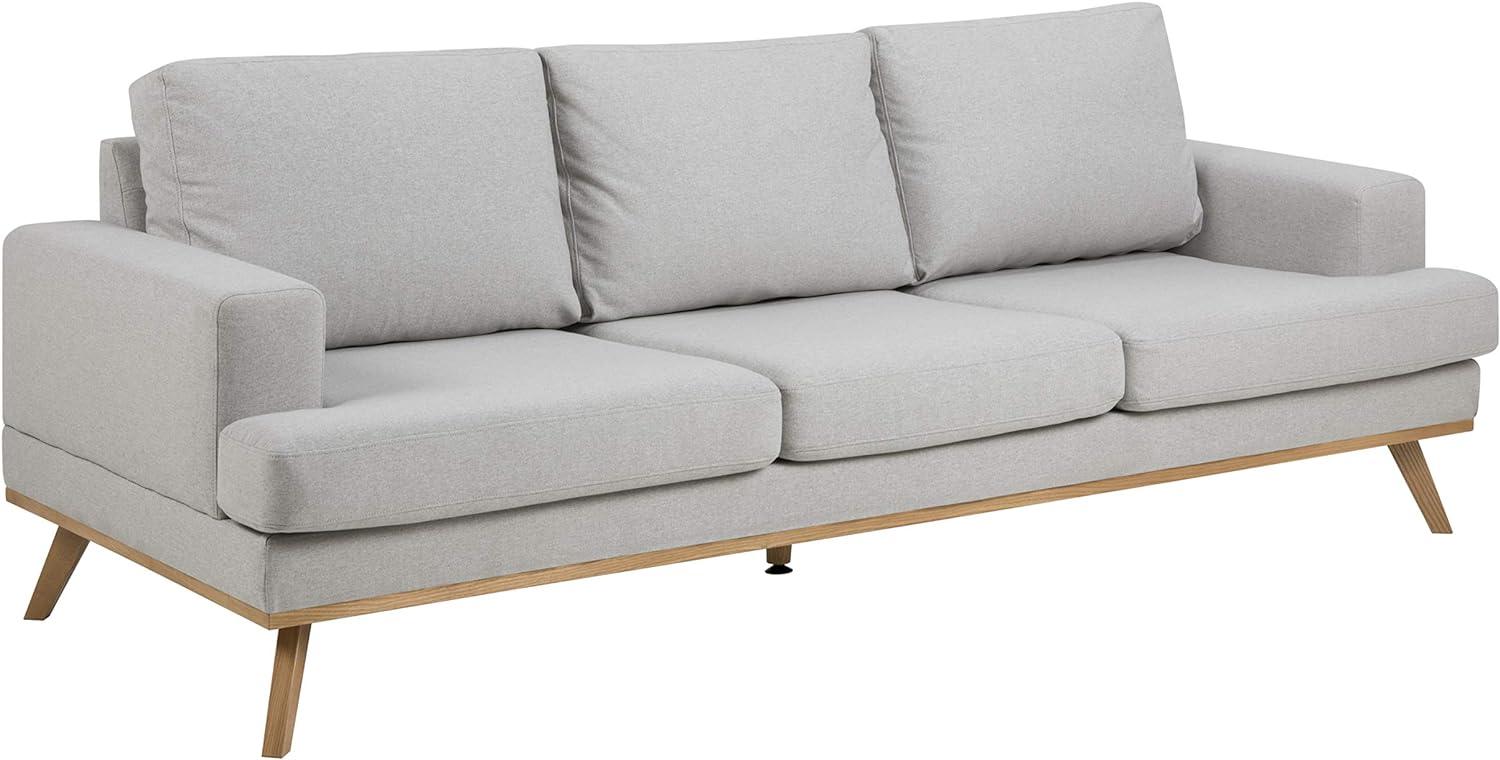Sofa 3-sitzig NORWICH, hellgrau, ca. 231 cm Bild 1