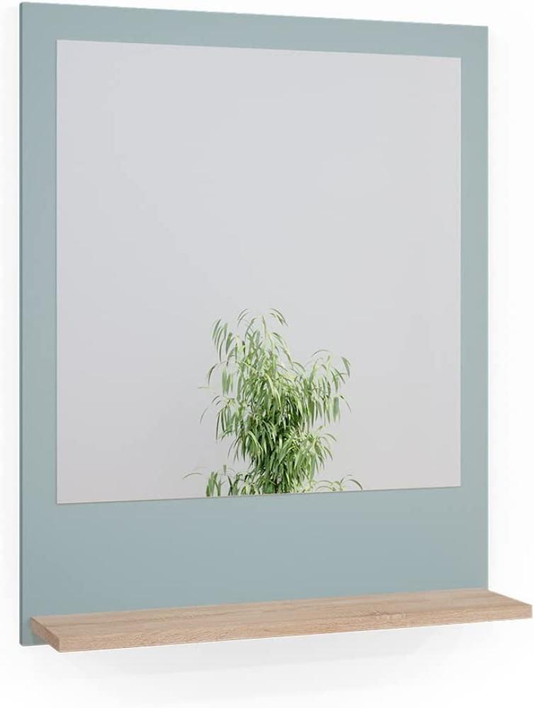 Vicco Badspiegel Wandspiegel Spiegel Ciro Sonoma/Blau Badezimmer Ablage Regal Bild 1