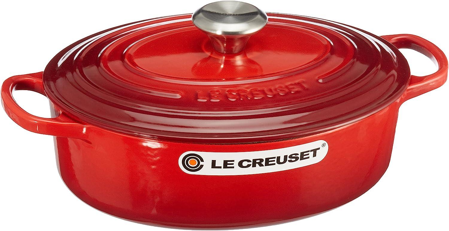 Le Creuset Gourmet-Bräter Signature 27 cm Kirschrot - 25 bis 28 cm - Rot Bild 1