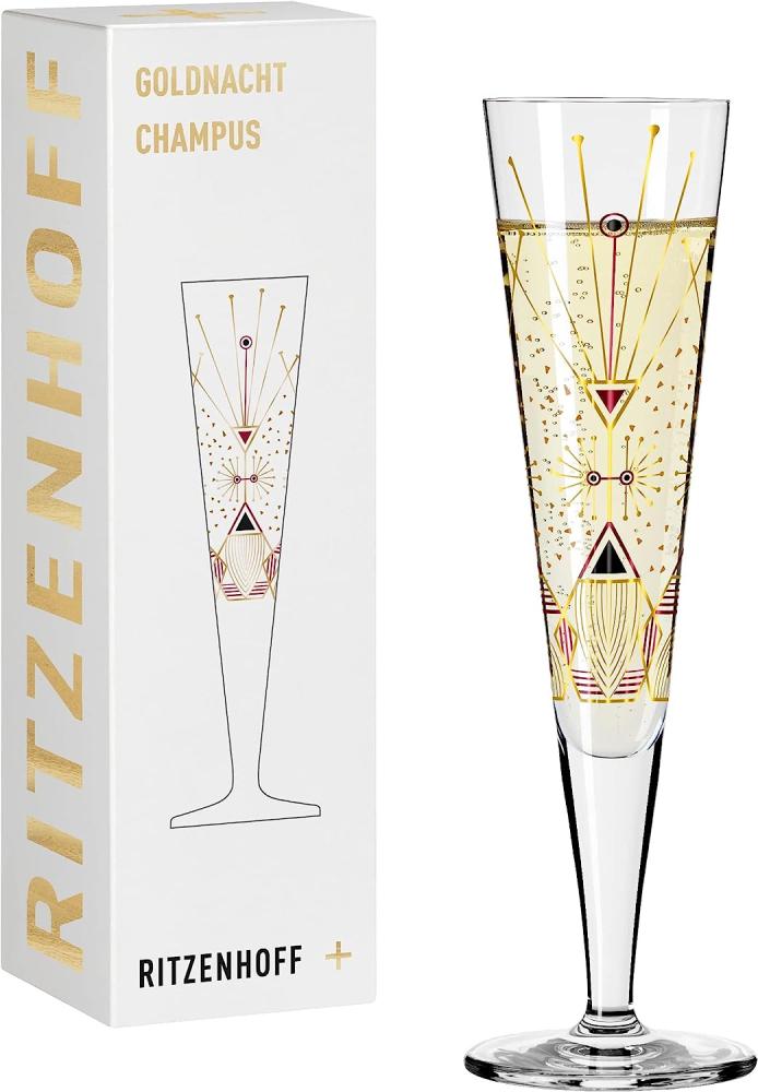 Ritzenhoff 1071025 Champagnerglas #25 GOLDNACHT Werner Bohr 2022 Bild 1