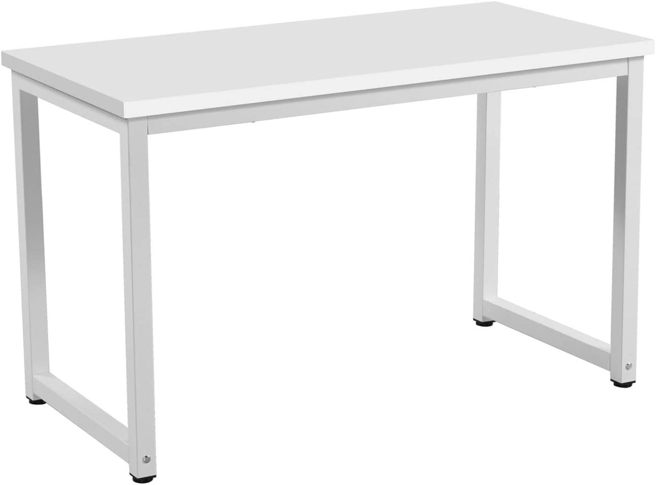 SVITA UNI Schreibtisch Schminktisch Bürotisch Computertisch Metall-Beine Weiß Bild 1