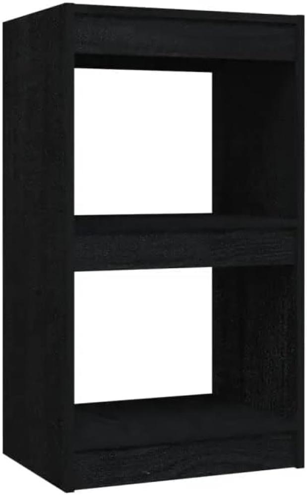 Bücherregal/Raumteiler Grau 40x30x103,5 cm Massivholz Kiefer Bild 1