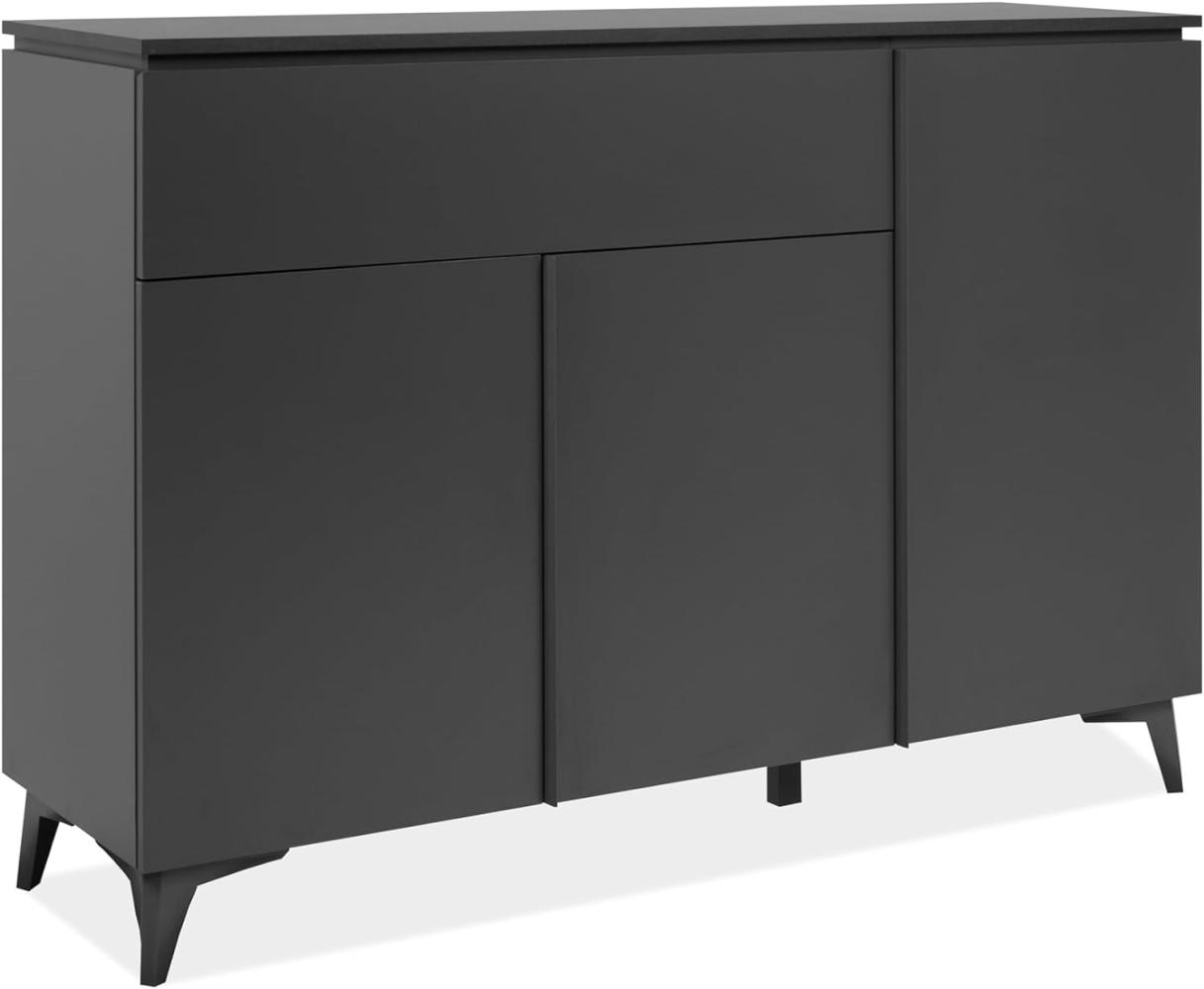 Sideboard Bertrix in grau und Schiefer 133 x 92 cm Bild 1