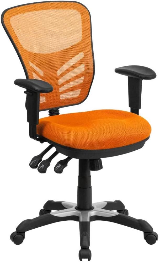 Flash Furniture Bürostuhl, Schaumstoff, Orange, 68. 58 x 64. 77 x 112. 4 cm Bild 1