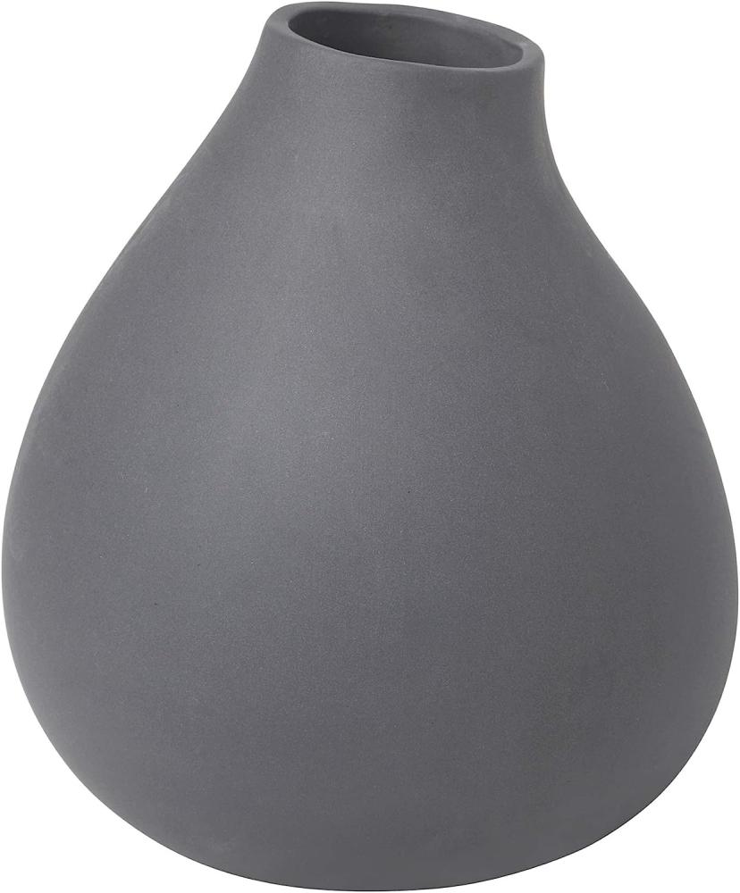 Blomus NONA Vase, Dekovase, Blumenvase, Deko, Porzellan, Pewter, 17 cm, 65970 Bild 1