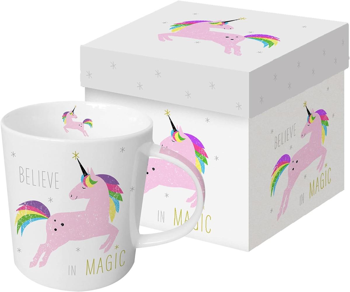 PPD Trend Mug White Unicorn Pink, in Geschenkbox, Tasse, Teetasse, Kaffee Becher, 350 ml, 603260 Bild 1