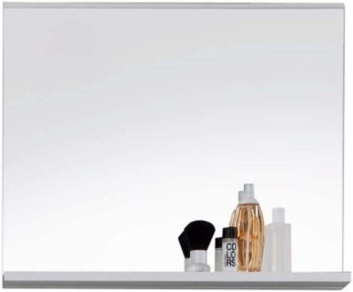 Badezimmer Spiegel weiß mit Ablage Mezzo 60x50 cm Bild 1