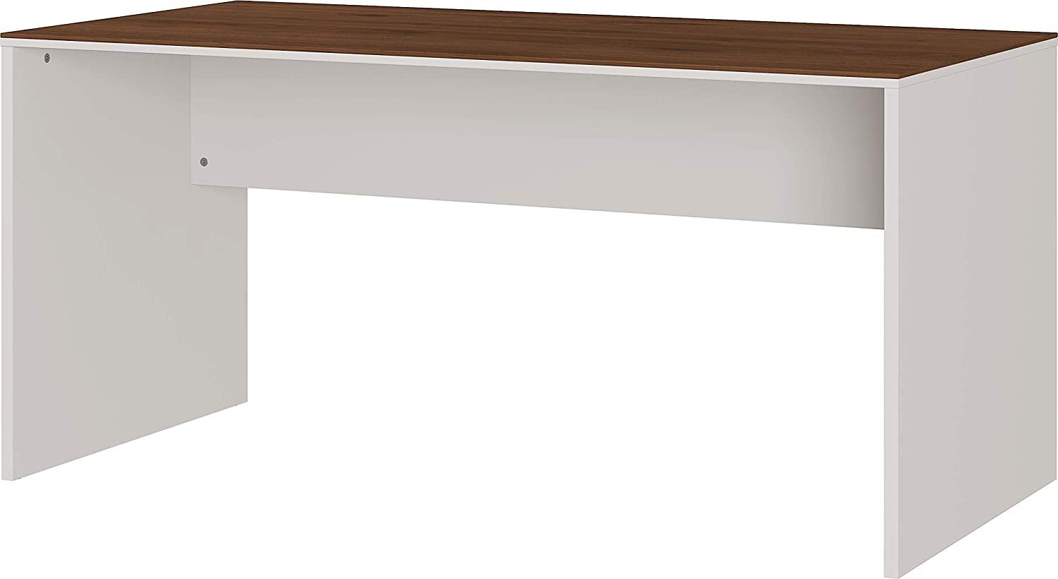 Amazon Marke - Alkove Schreibtisch Mantua, ideal für Home Office, in Kaschmir/Nussbaum-Nachbildung, 158 x 75 x 79 cm (BxHxT) Bild 1