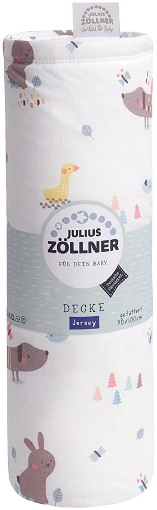 Julius Zöllner 'Crazy Animals' Jerseydecke gefüttert 120x120cm Bild 1