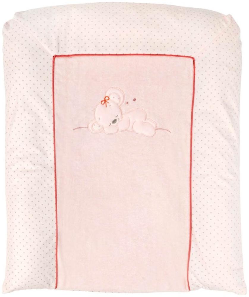 Nattou Wickelauflage Maus Valentine, Adèle und Valentine, 65 x 60 cm, Weiß/Rosa Bild 1