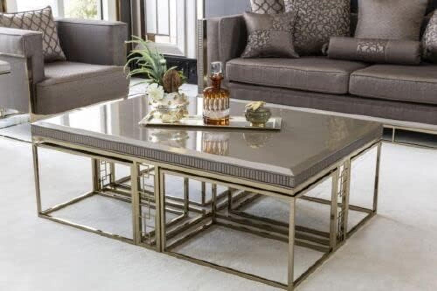 Couchtisch Braun Schön Tische Wohnzimmer Elegantes Tisch Design Möbel Luxus Neu Bild 1