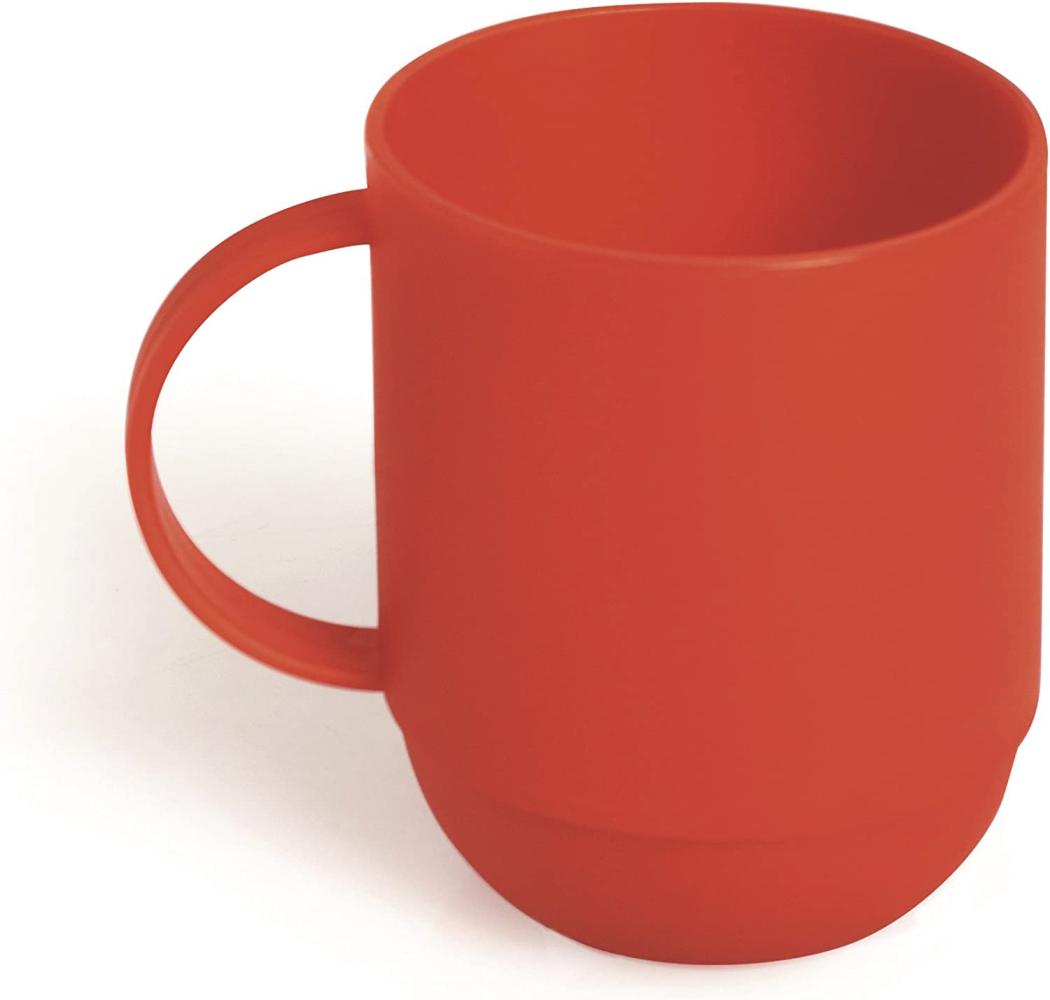 Excelsa Rainbow Mug 0. 35 Liter, Kunststoff, Rot, 8 x 10 x 8 cm Bild 1