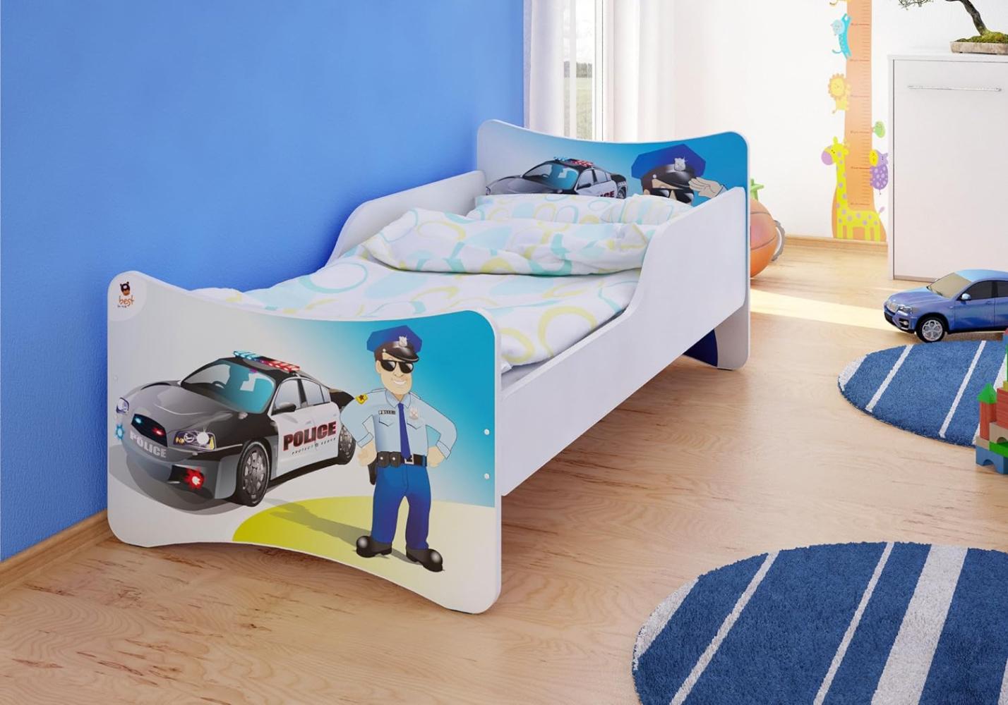 Best For Kids Kinderbett mit Schaummatratze 90x180 cm, blau Bild 1