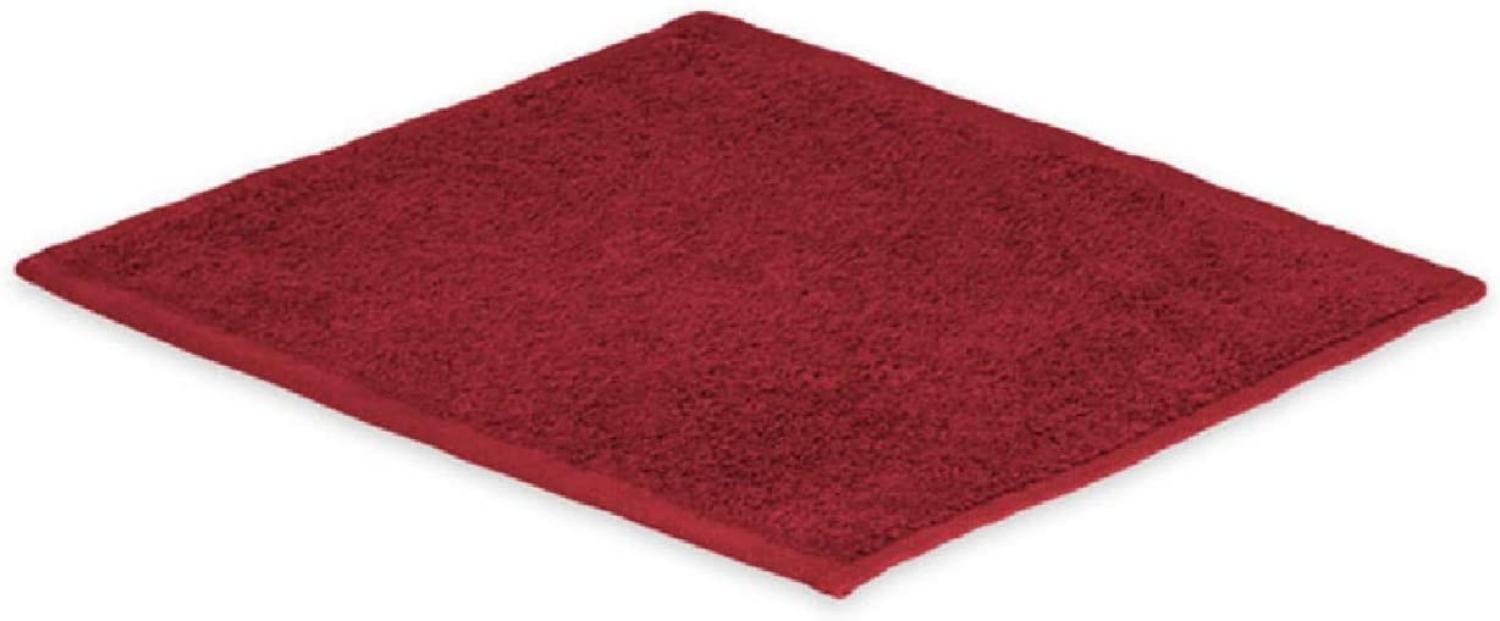 Seiftuch Frottier 500 g/m² 30 x 30 cm Bordeaux Bild 1