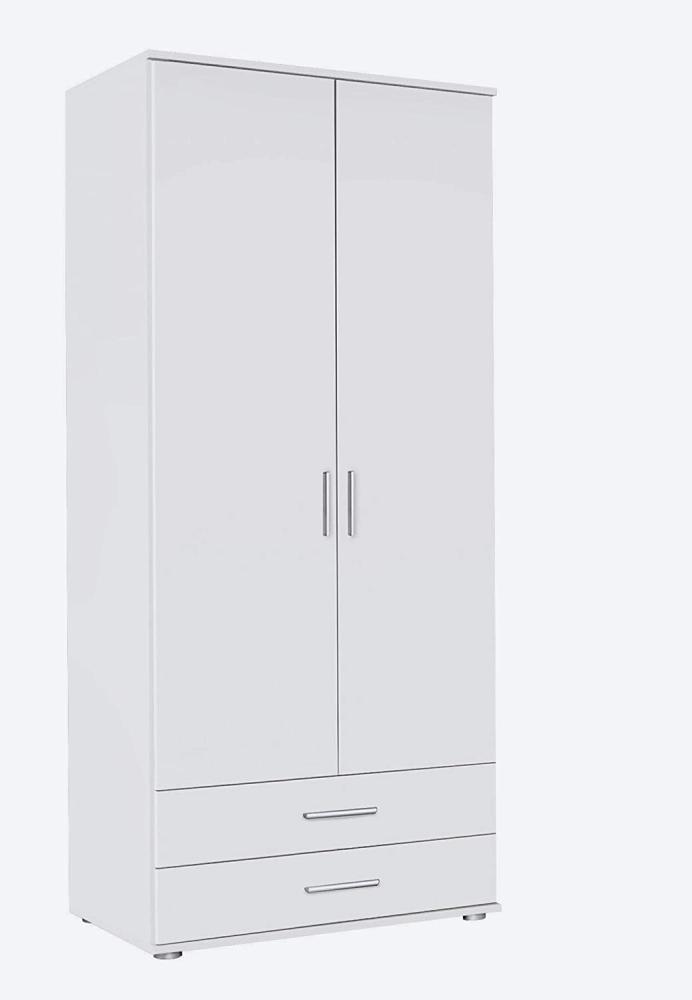 Rauch 'Rasant' Kleiderschrank, Drehtürenschrank, Weiß, ca. 85 cm breit Bild 1